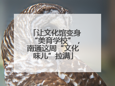 让文化馆变身“美育学校”，南通这周“文化味儿”拉满