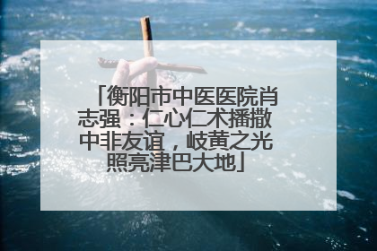 衡阳市中医医院肖志强：仁心仁术播撒中非友谊，岐黄之光照亮津巴大地