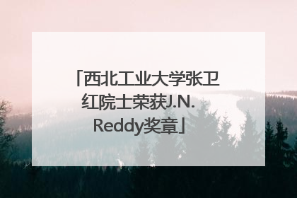 西北工业大学张卫红院士荣获J.N.Reddy奖章