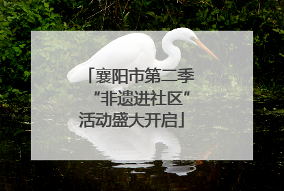 襄阳市第二季“非遗进社区”活动盛大开启
