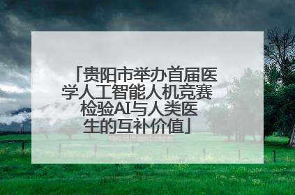 贵阳市举办首届医学人工智能人机竞赛 检验AI与人类医生的互补价值