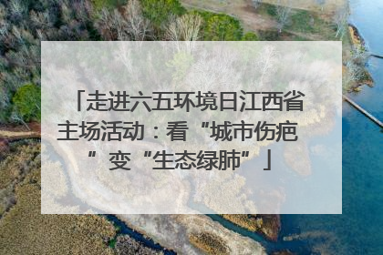 走进六五环境日江西省主场活动：看“城市伤疤”变“生态绿肺”