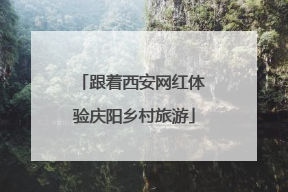 跟着西安网红体验庆阳乡村旅游