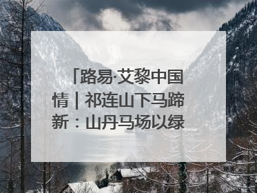 路易·艾黎中国情｜祁连山下马蹄新：山丹马场以绿色发展诠释“两山”理论实践
