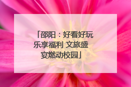 邵阳：好看好玩乐享福利 文旅盛宴燃动校园