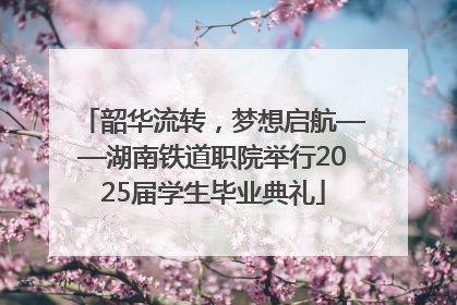 韶华流转，梦想启航——湖南铁道职院举行2025届学生毕业典礼