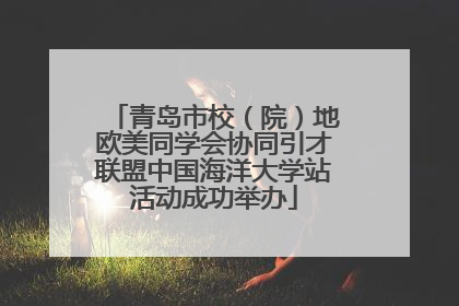 青岛市校（院）地欧美同学会协同引才联盟中国海洋大学站活动成功举办