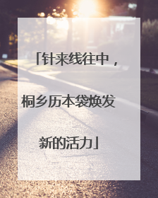 针来线往中，桐乡历本袋焕发新的活力