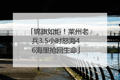 锦旗如炬！莱州老兵3.5小时怒海46海里抢回生命