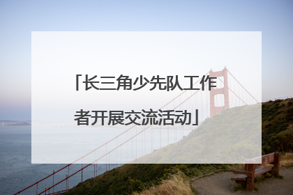 长三角少先队工作者开展交流活动