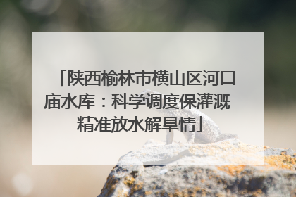 陕西榆林市横山区河口庙水库：科学调度保灌溉 精准放水解旱情