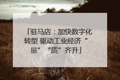驻马店：加快数字化转型 驱动工业经济“量”“质”齐升