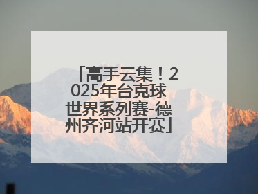 高手云集！2025年台克球世界系列赛-德州齐河站开赛