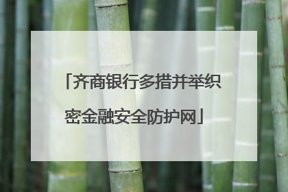 齐商银行多措并举织密金融安全防护网