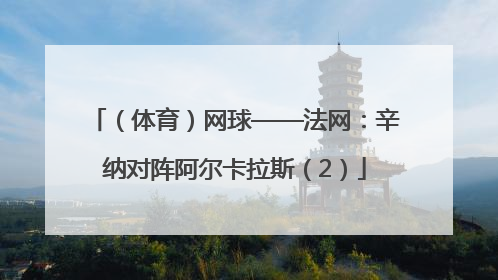 （体育）网球——法网：辛纳对阵阿尔卡拉斯（2）