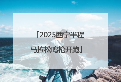 2025西宁半程马拉松鸣枪开跑