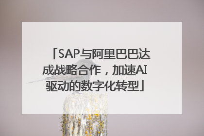 SAP与阿里巴巴达成战略合作，加速AI驱动的数字化转型